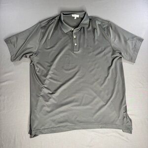 Peter Millar Summer Comfort Polo Shirt Mens Extra Large Gray Golf Performance